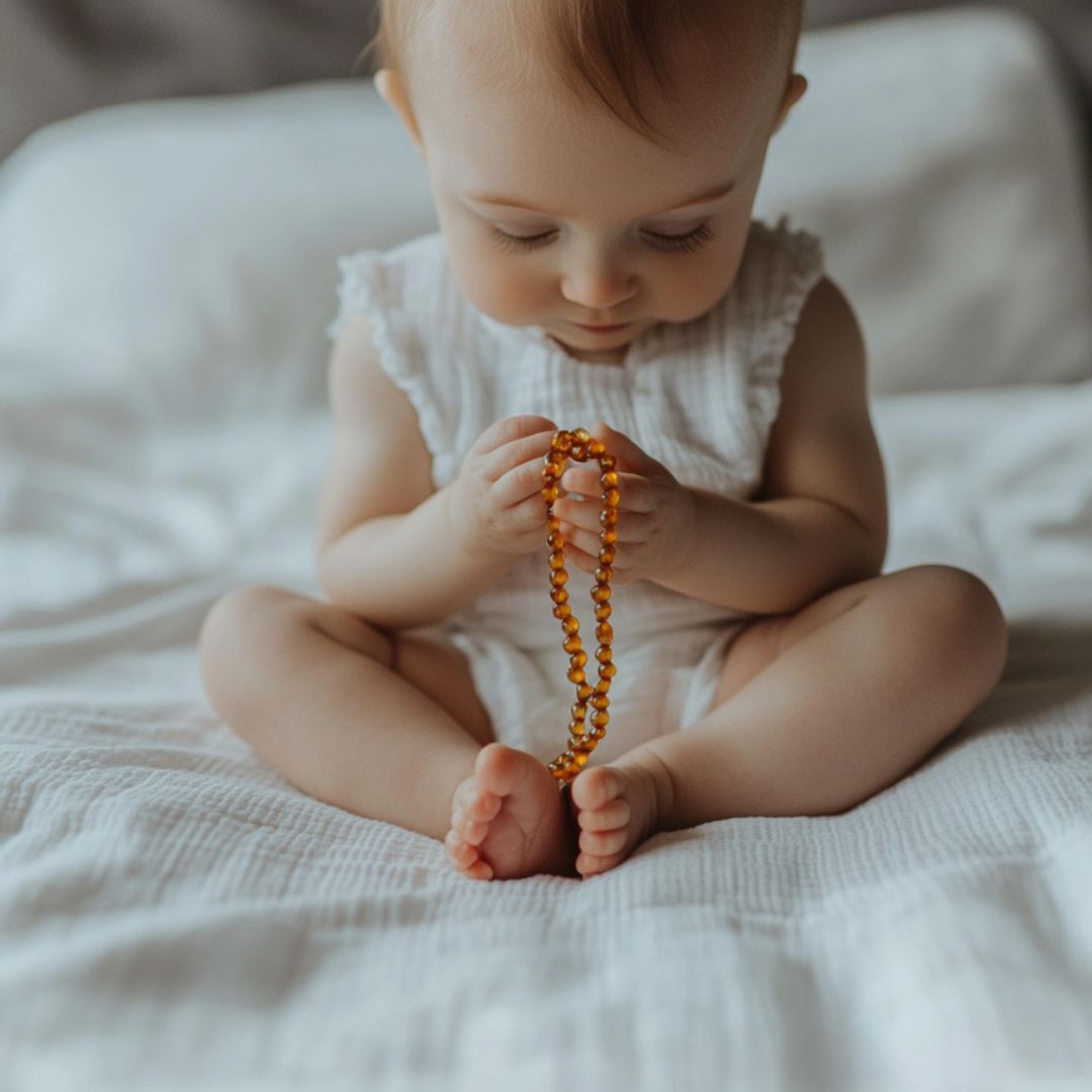 amber teething necklace